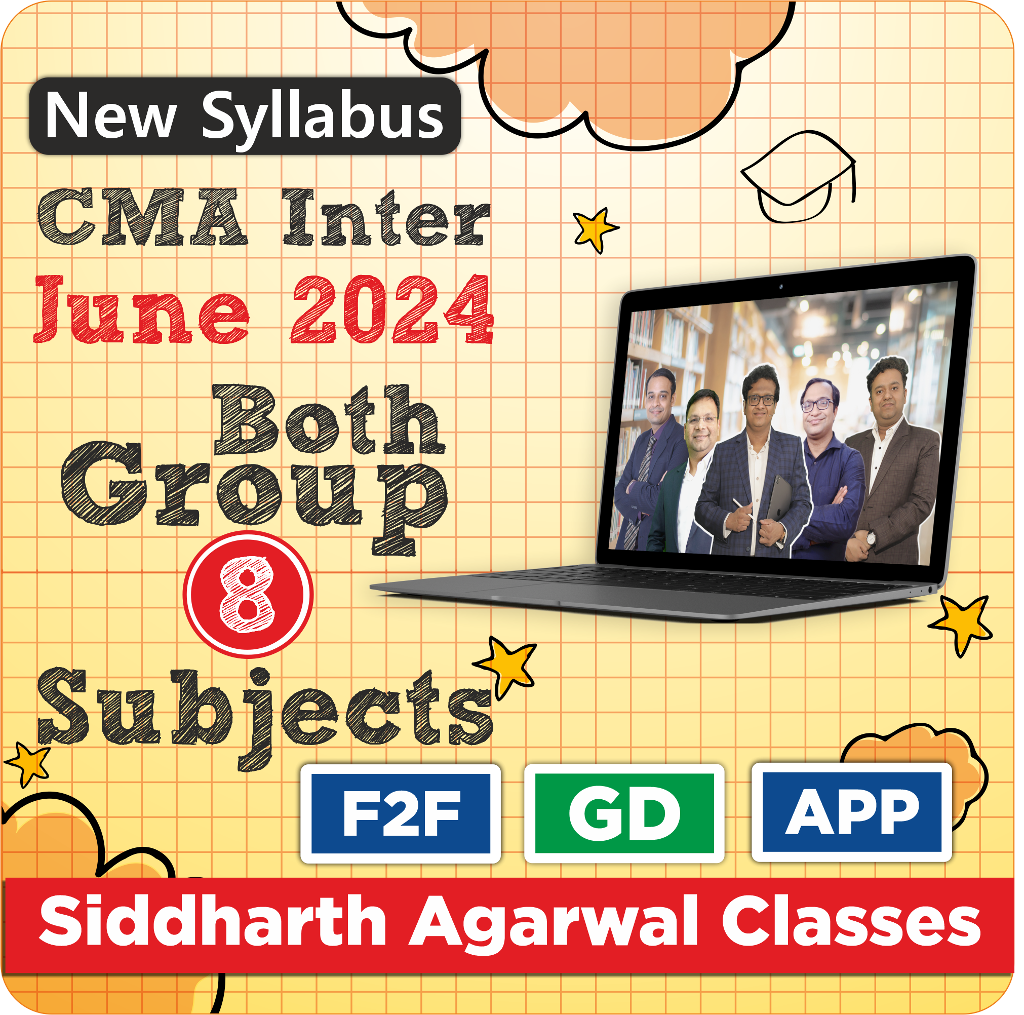CMA Inter Both Group Combo 8 Subjects June 2024 (New Syllabus